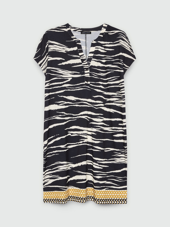 Kleid mit Zebramuster