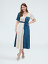Kleid aus Stretch-Satin mit G&uuml;rtel image number 4