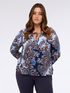 Blusa stampa paisley in viscosa image number 2