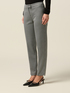 Pantaloni pied-de-poule in punto milano image number 3