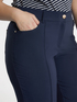 Kick-Flare-Hose aus Scuba-Krepp image number 3
