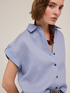 Camicia maniche corte in lino image number 3