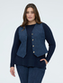 Gilet in Punto Milano con bottoni image number 0