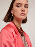 Stretch satin deconstructed jacket image number 3