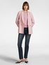 Milano knit fabric double-breasted blazer jacket image number 4