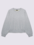 Geschlossener Pullover mit kreisförmiger Aufschrift image number 5