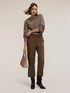 Ribbed wool blend sweater with stones image number 0