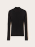 Fitted ribbed turtleneck sweater image number 4