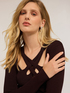 Ribbed jumper with worked neckline image number 3