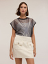 Kimono-Oberteil mit geometrischem Muster und Top image number 3