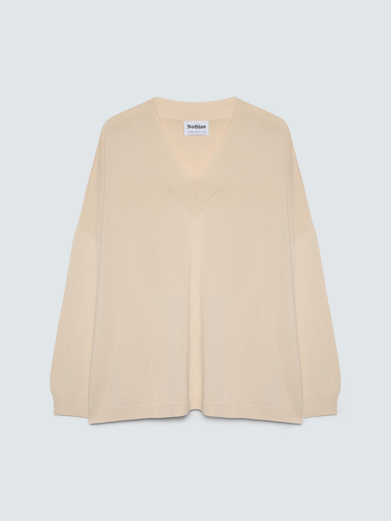 Jersey fino con escote en V