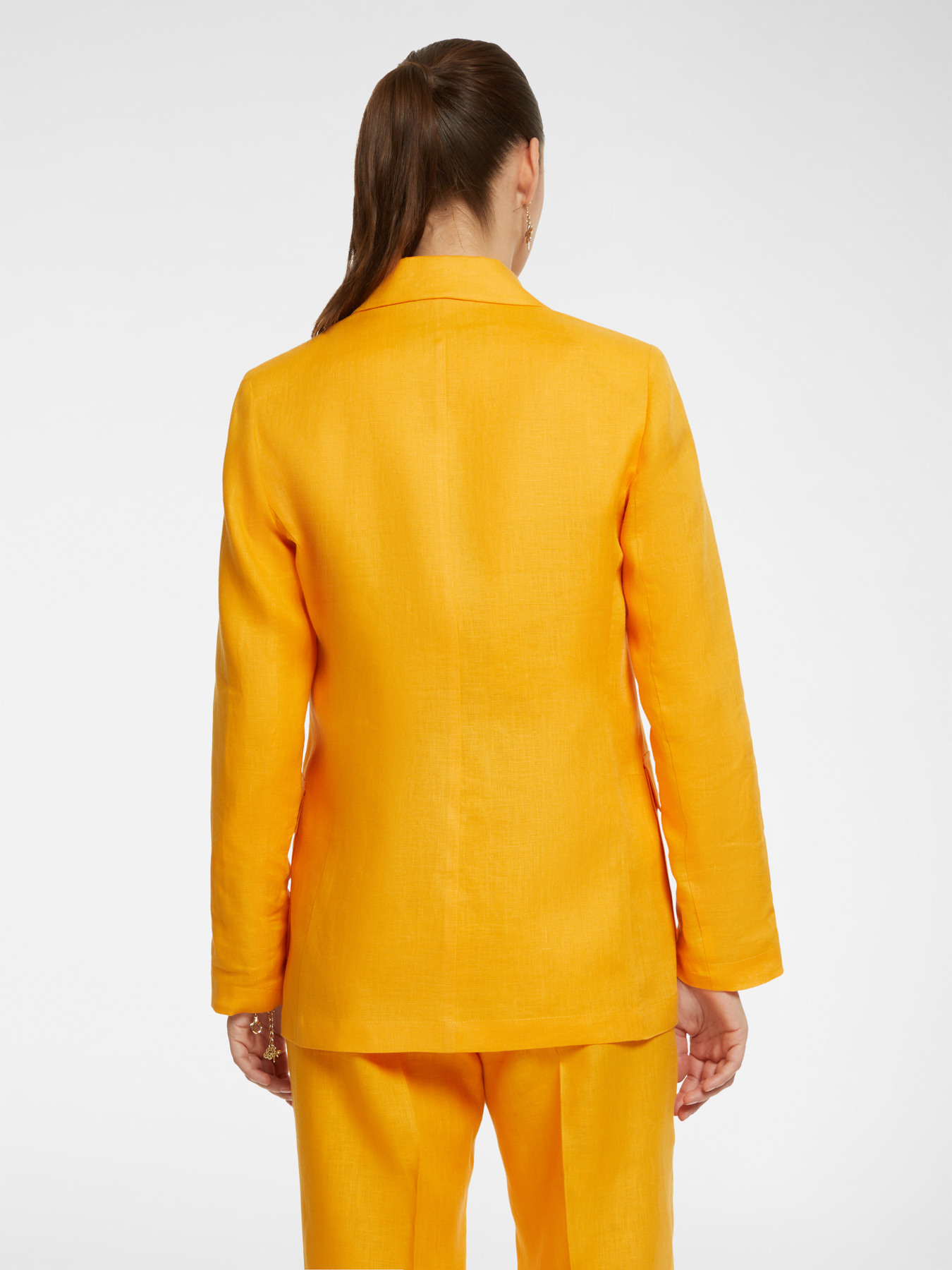 Blazer de linho com bolsos image number 1