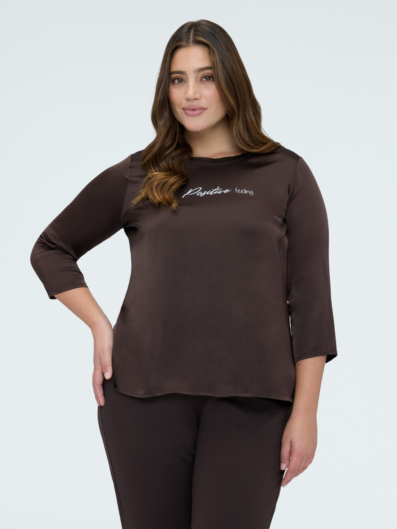 Bluse aus Satin Positive feeling image number 0