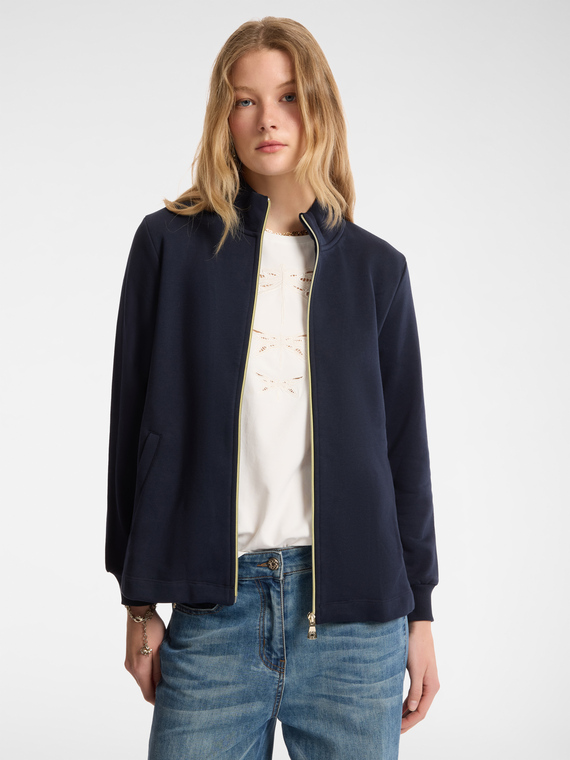 Sweat-shirt avec fermeture éclair