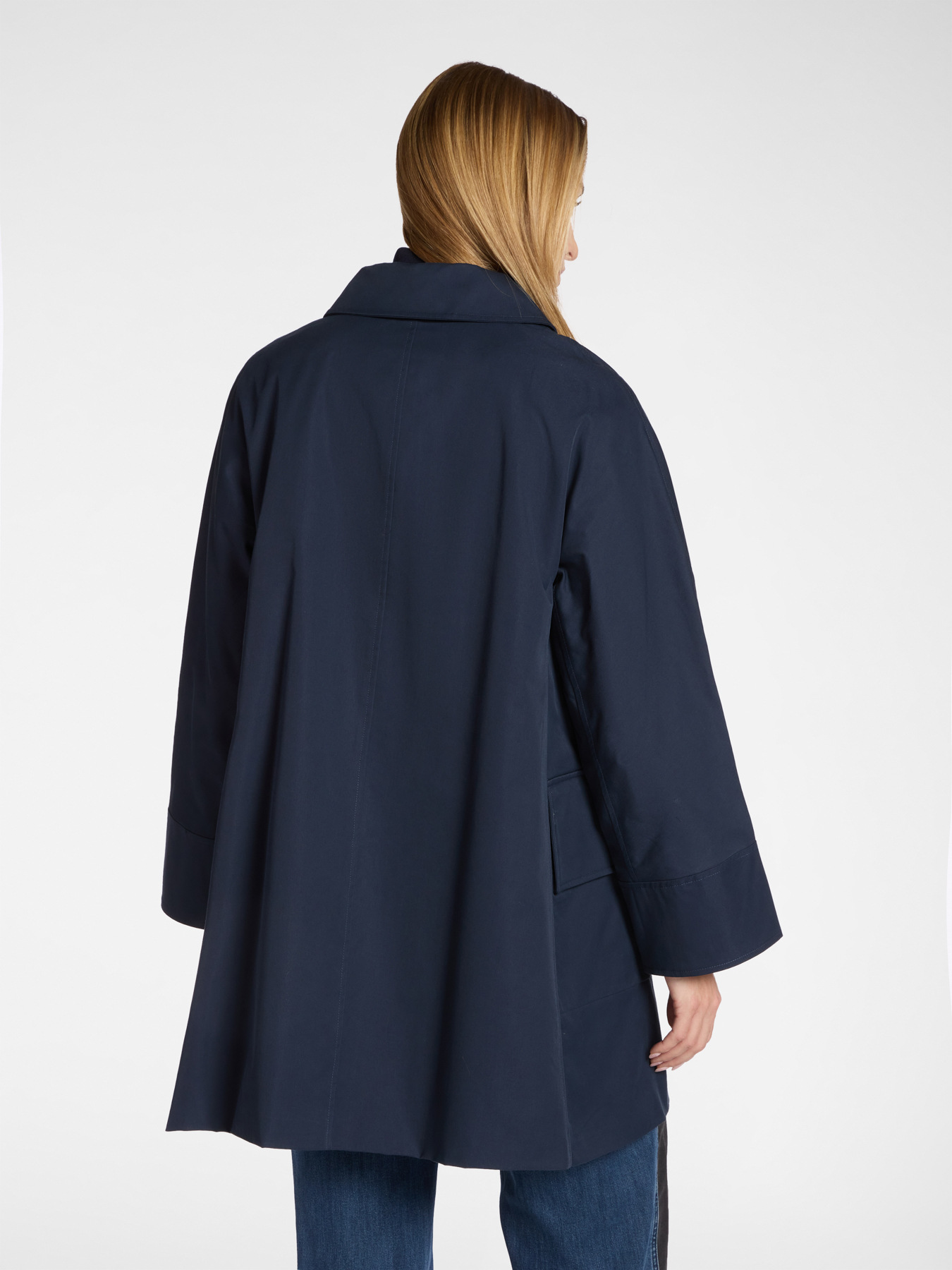 Double-breasted gabardine trench coat image number 1