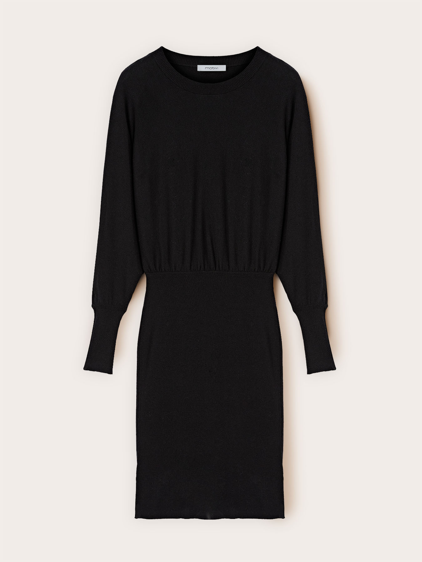 Knit dress with kimono sleeves image number 4