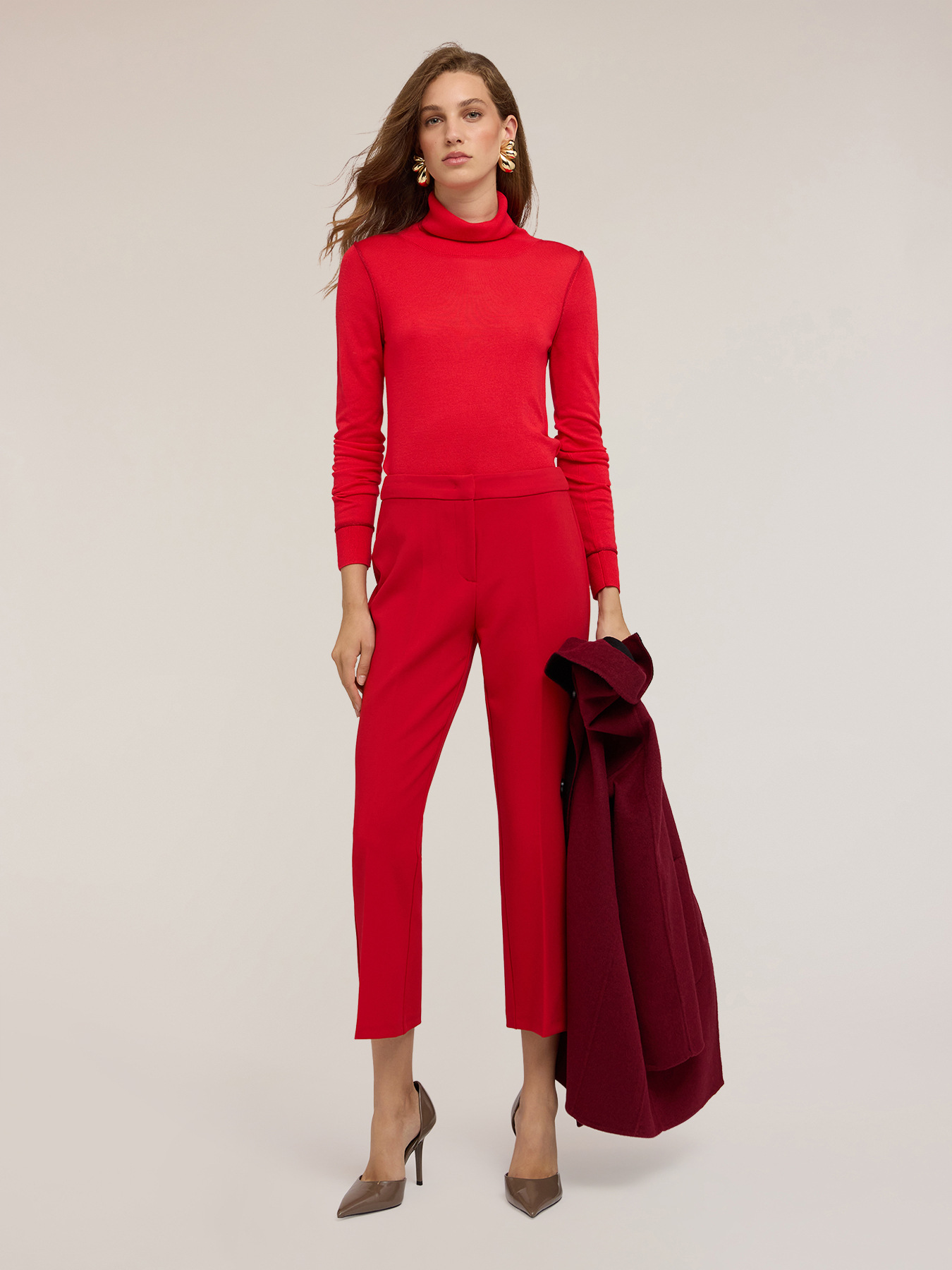 Seiden-Mix-Rollkragenpullover image number 2