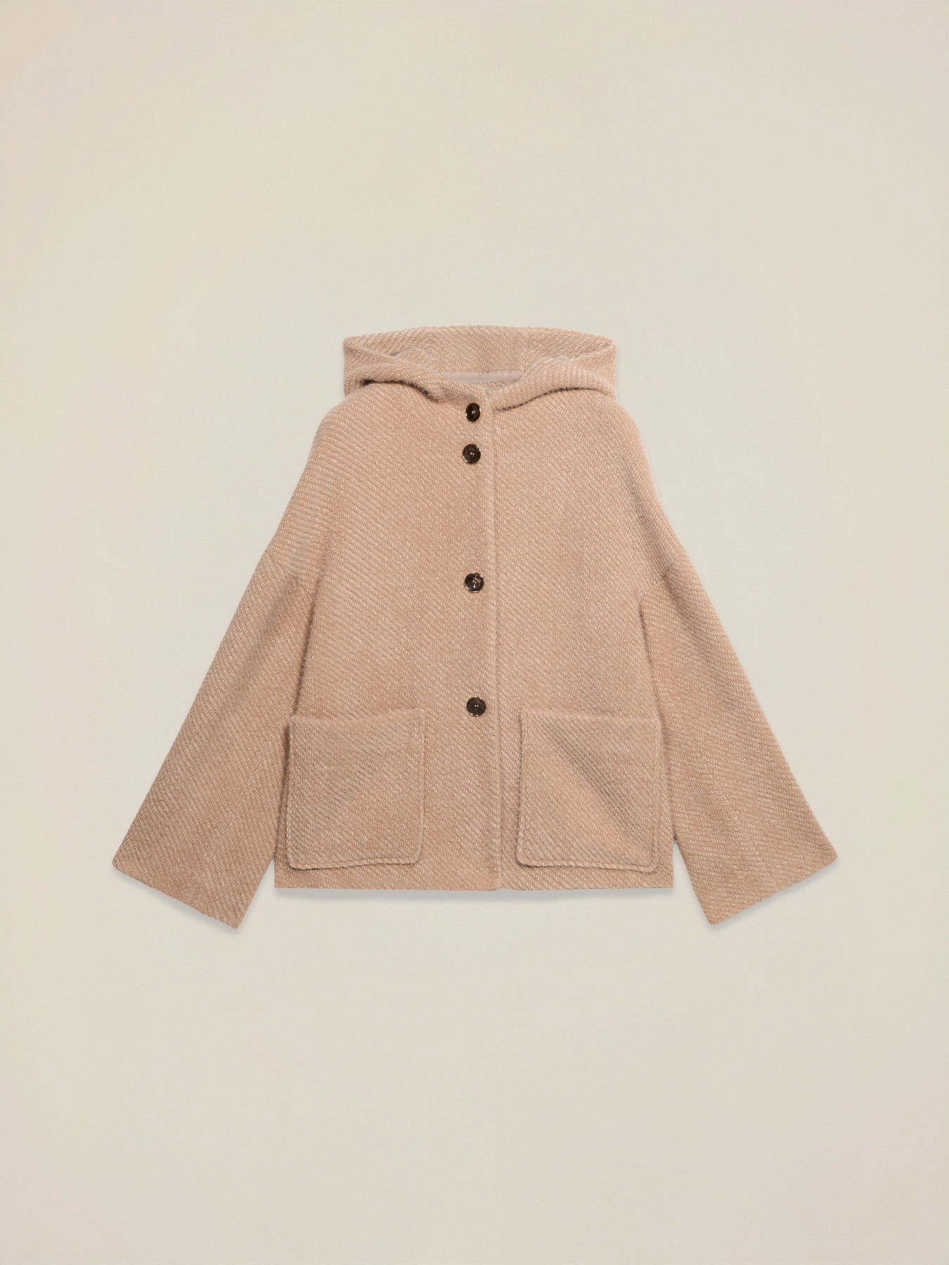 Short coat in knitted fabric image number 3