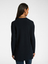 Cardigan longo com gola image number 1