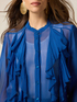 Silk blend shirt with ruffle image number 2