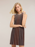 Rochie linie A din tricotaj pliseu image number 2