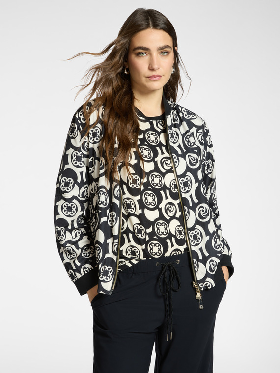 Bomber with Monogram print