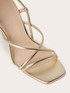 Gold sandals with braided straps image number 3