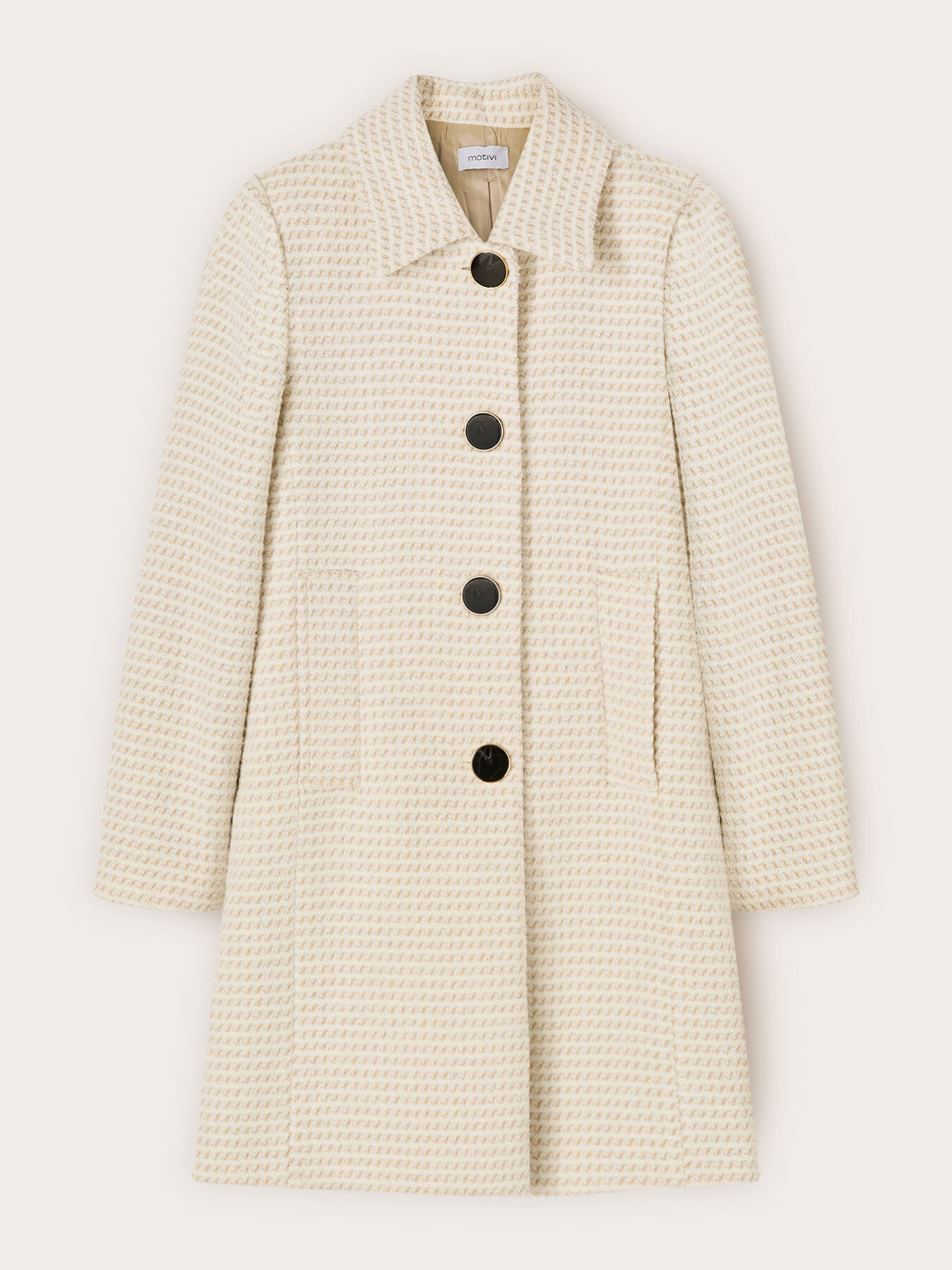 Cappotto lungo jacquard image number 4