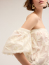 Blusa off-shoulders in pizzo lavorato image number 3