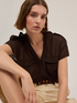Sahara-Hemd aus laminiertem Georgette image number 0