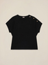 Oversized T-shirt with decorative buttons image number 3