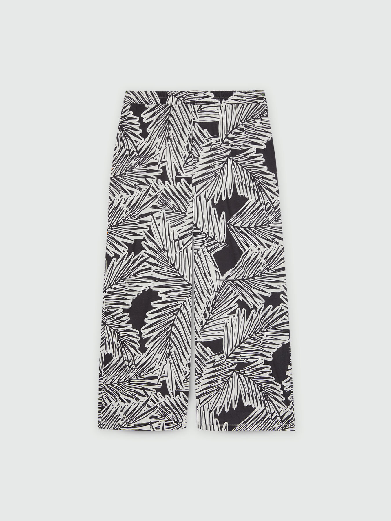 Wide leg printed trousers image number 0
