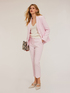 Pull-over col en V en coton image number 3