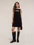 Vestito regular con cut-out in crepe image number 0
