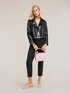 Cropped cotton blend trousers image number 0