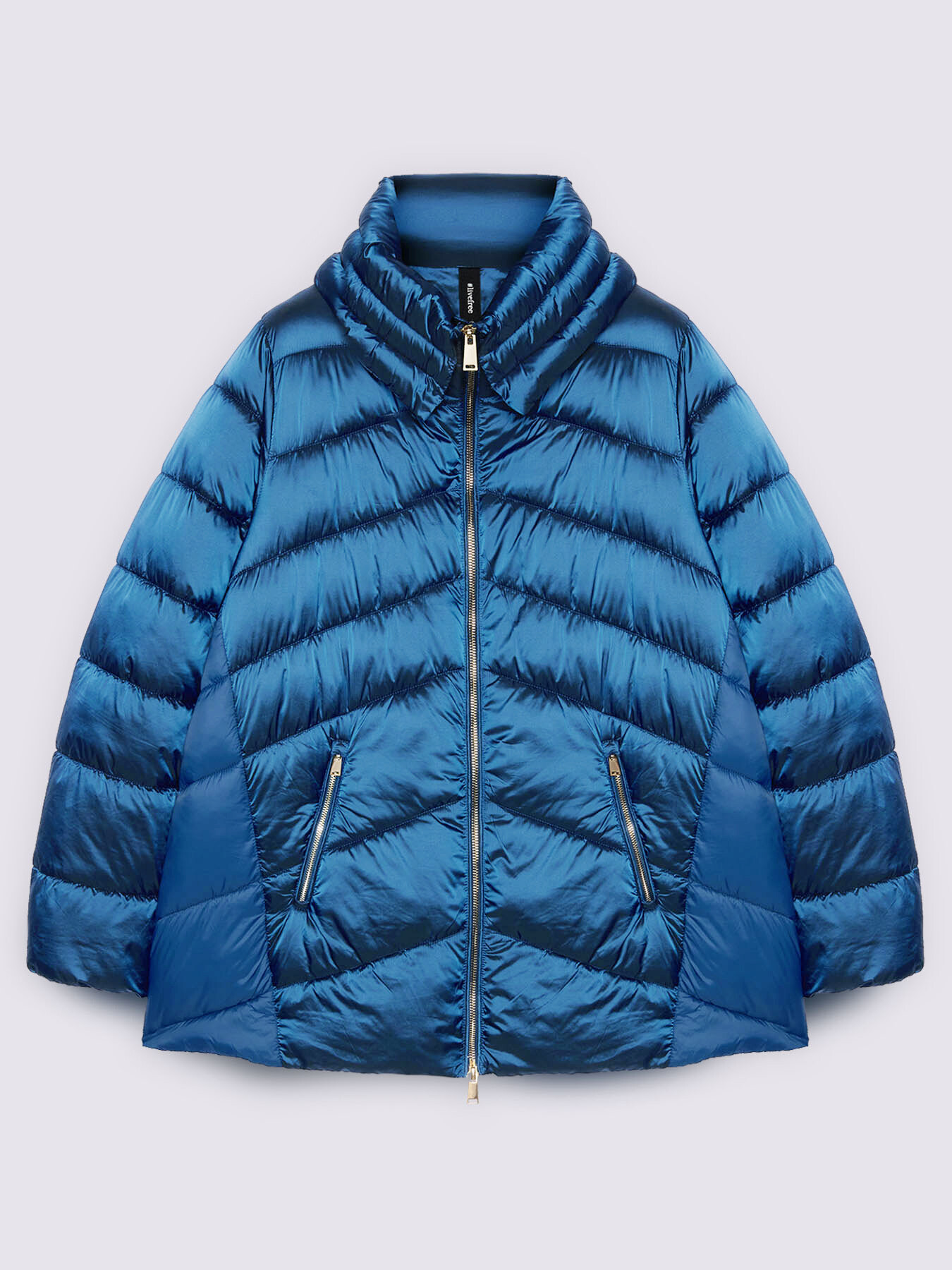 Down jacket with high collar image number 5