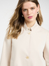 Unstructured cotton blend jacket image number 3