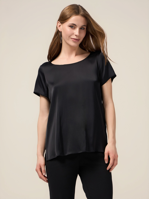 Camiseta de raso mezcla de viscosa