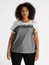 T-shirt in viscosa LENZING™ ECOVERO™ con tulle image number 2
