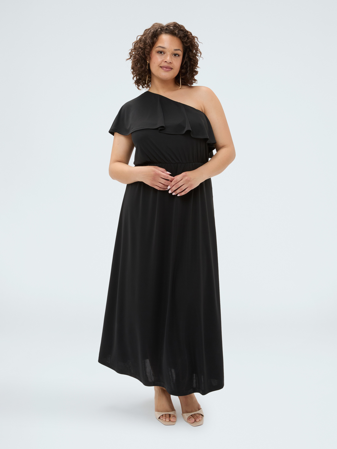Dream Einschulter-Kleid mit Volant image number 4
