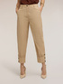 Pants with cuff in poplin image number 2