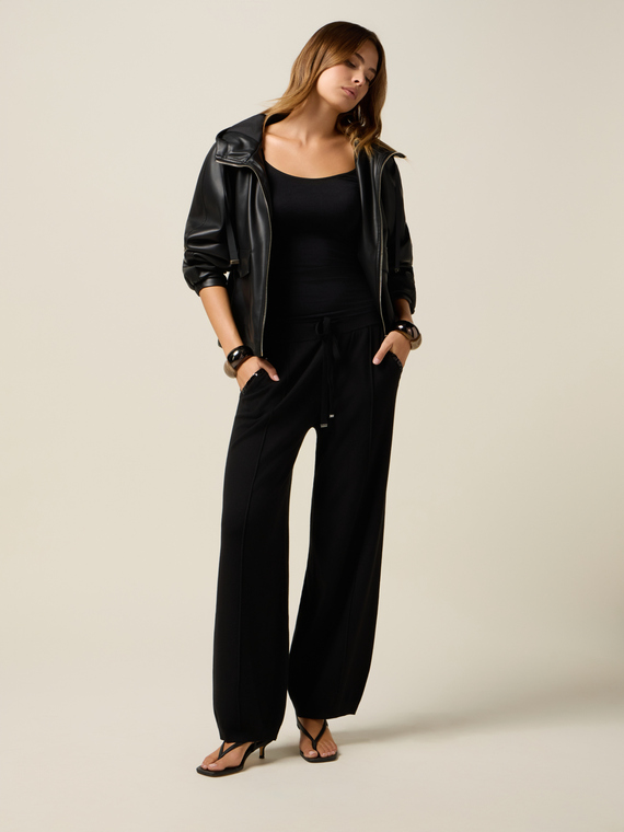 Pantaloni joggers in maglia