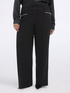 Wide Leg Pants with decorative zippers image number 0