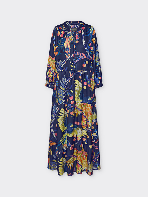 Tropical print dress