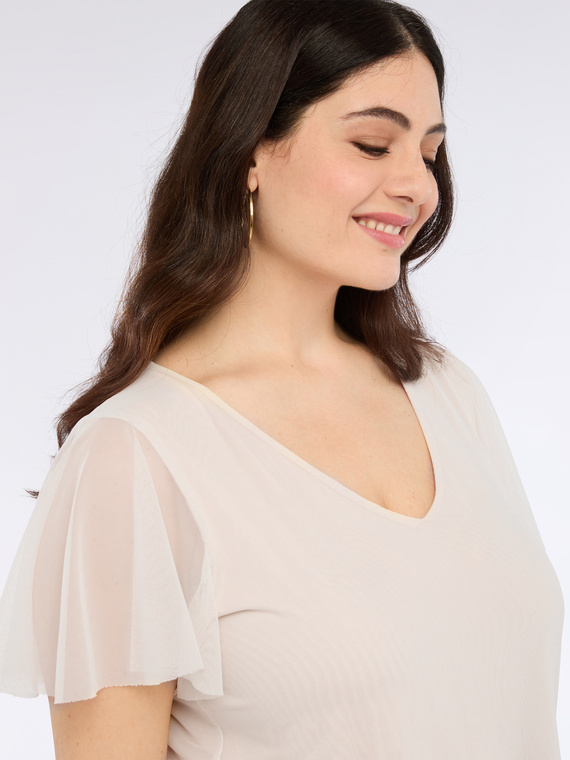 T-shirt en tulle