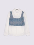 Musselinbluse mit Bouclé-Einsatz image number 4