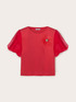 T-shirt with jewel brooch and feathers image number 4