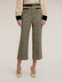 Pantaloni cropped tinto filo fantasia check image number 0
