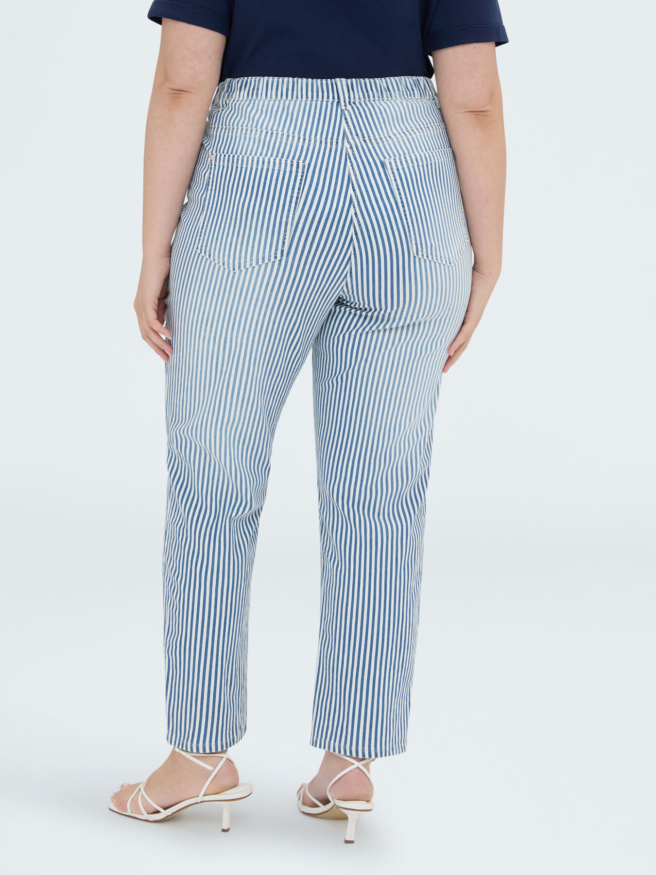Striped Barrel Jeans image number 1
