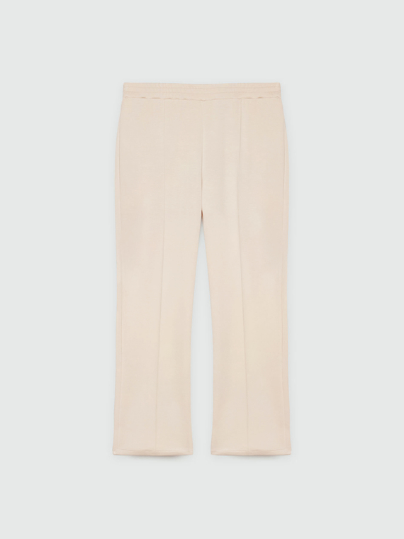 Pantalon jambe large en molleton